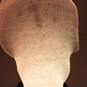 Indoor 3D Skull  LED Night Light Lamp